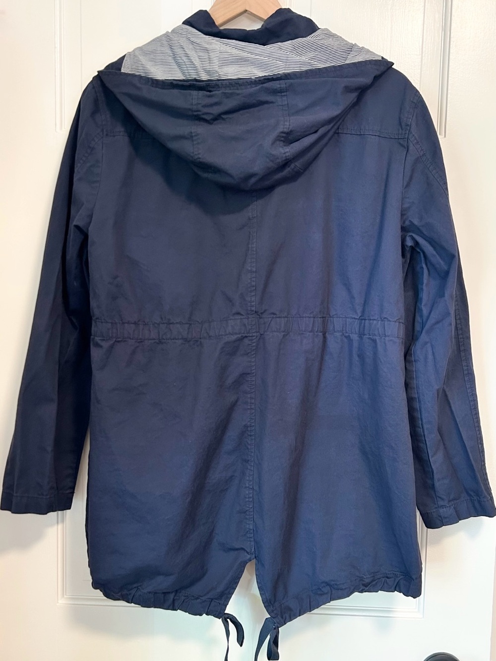 MINE Los Angeles 100% Cotton Utility Anorak Jacket - Navy Blue - Size Small - Picture 4 of 5
